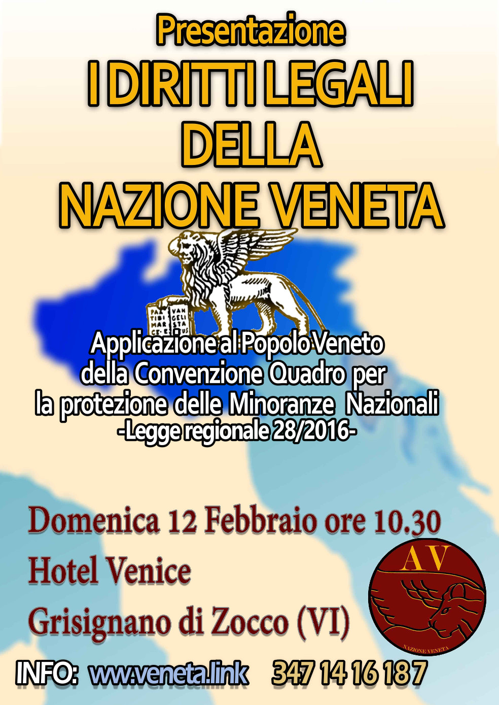 Presentazione dei diritti del Popolo Veneto