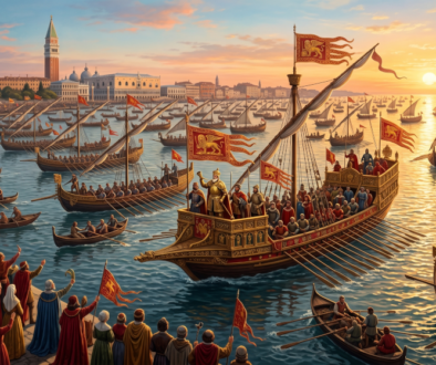 Doge Pietro Orseolo parte per la Dalmazia nell'anno 1000
